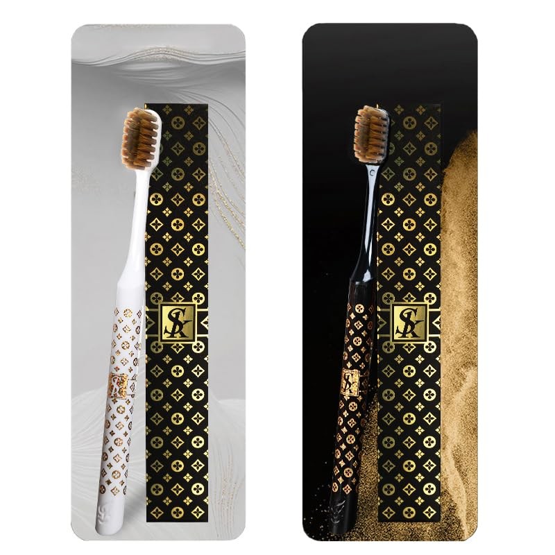 CMHX Extra Soft Toothbrushes Periodontist Design Tapered Bristles for Sensitive