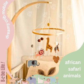 Boho Woodland Animals Baby Crib Mobile by Bebe Life ! - a Nursery Hanging decorarion for Infant & Toddlers, Traditional Babyshower or Birthday Gift, 0-18 Months, Handcrafted