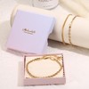 Milacolato 3-6 Piece Bracelet Women's Gold Set 18K Gold-Plated Bracelet
