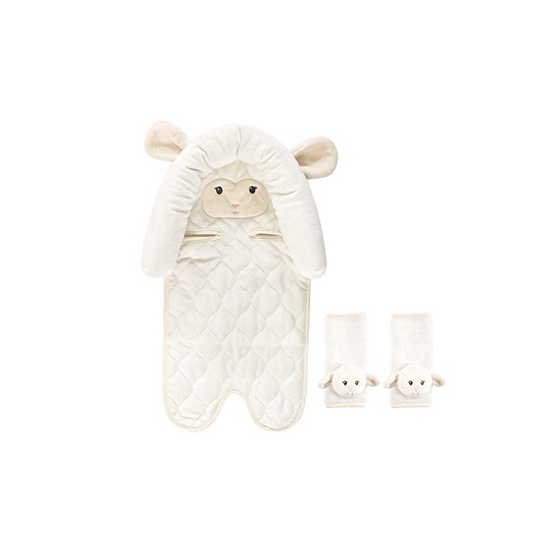 Hudson Baby Unisex Baby Car Seat Insert and Strap Covers,