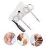 Gatuida 4pcs Stainless Steel Nose Hair Trimmer Set for Beard