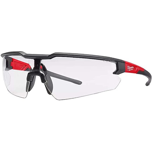Milwaukee Anti-Fog Safety Glasses Clear Lens Black/Red Frame 1 pc.