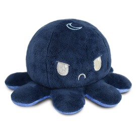 TeeTurtle - The Original Reversible Octopus Plushie - Day + Night - Cute Sensory Fidget Stuffed Animals That Show Your Mood