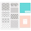 ORIGACH Background Pattern Clear Stamps for Cards Making DIY Scrapbooking