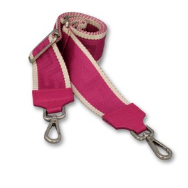 Brise Bag Strap for Men and Women, 5 cm Wide Shoulder Strap, Adjustable 80-130 cm Bag Strap Made of Polyester Fabric and Leather, Stylish Strap with 360° Rotating Head, DIY Accessories, pink