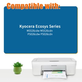 TK-5240 Compatible with Kyocera TK-5240K TK5240 TK5240K for Kyocera Ecosys M5526cdw M5526cdn P5026cdw P5026cdn TK-5240C TK-5240Y TK-5240M (2 Black
