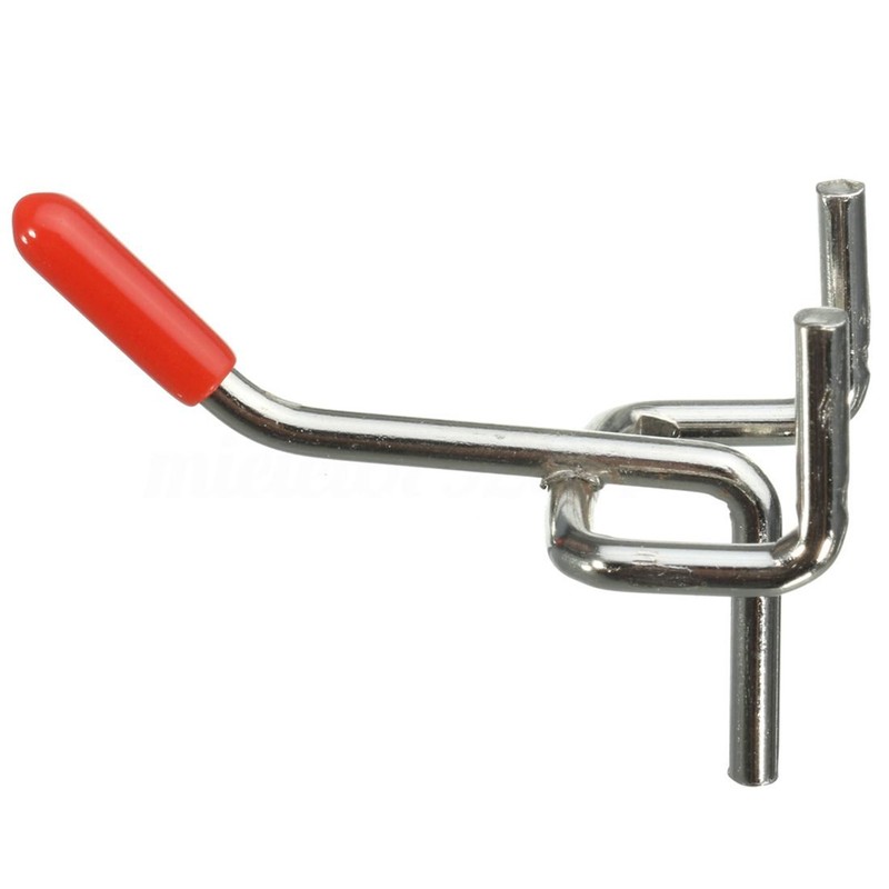 xelea 25x Single Pegboard Hooks 50mm Board Slat Wall Retail