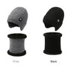 XIFUHUI Winter Men's Fleece Hat Scarf Set, Winter Wool Liner