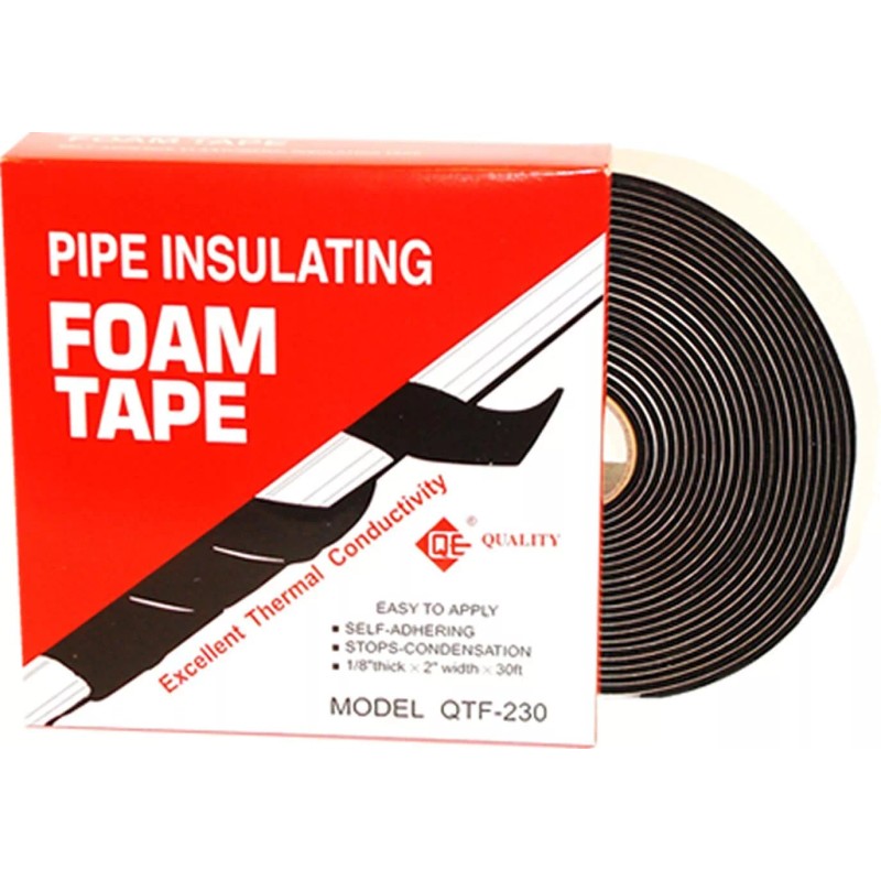Quality Foam Insulation Tape Self Adhesive Elastomeric Dimensions 1/8" x