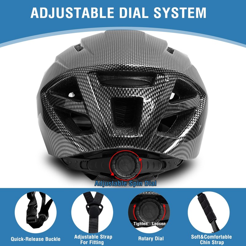 AISSTXOER Adult Helmet for Men, Adjustable Bicycle Helmet for Women