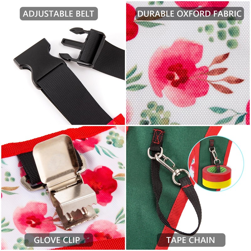 Garden Tool Belt for Women,Multi Pockets Garden Apron for Men,Gardening