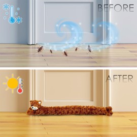 The Magic Toy Shop Brown Cat Novelty Draught Excluder Cushion - Perfect for Blocking Wind, Noise, Light, and Dust - Ideal Under Door Draft Excluder for Cat Lovers