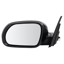 TRQ Left Mirror without Heat without Blind Spot Indicator with Smooth Cover Drivers Side Compatible with 2020-2023 Kia Soul KI1320233