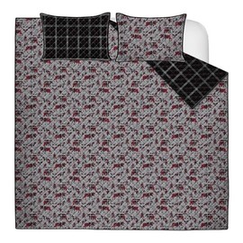 Quilts for King Bed Wild and Free Bedspreads Soft Bed Summer Quilt Lightweight Microfiber Bedspread-Modern Style Pattern Coverlet for All Season - 3 Piece (1 Quilt, 2 Pillow Shams)