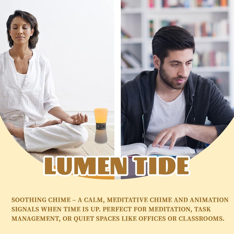 Adjustable Meditation Timer Cube with 1-99 Minute Presets | Visual