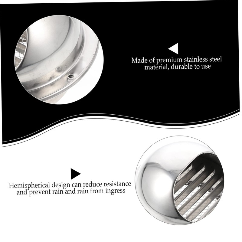 Mikinona Vent Cap Stainless Steel Air Vent Hood Rain Cover