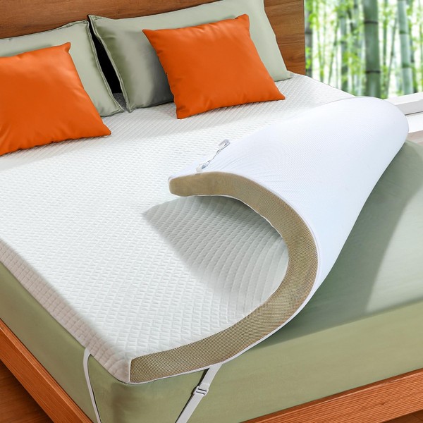 Mattress Toppe Full, 3 Inch Gel Memory Foam Full Size