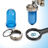 WK Rotating Polyphosphate Dispenser with Bypass, Connections 1/2 Inch, Transparent