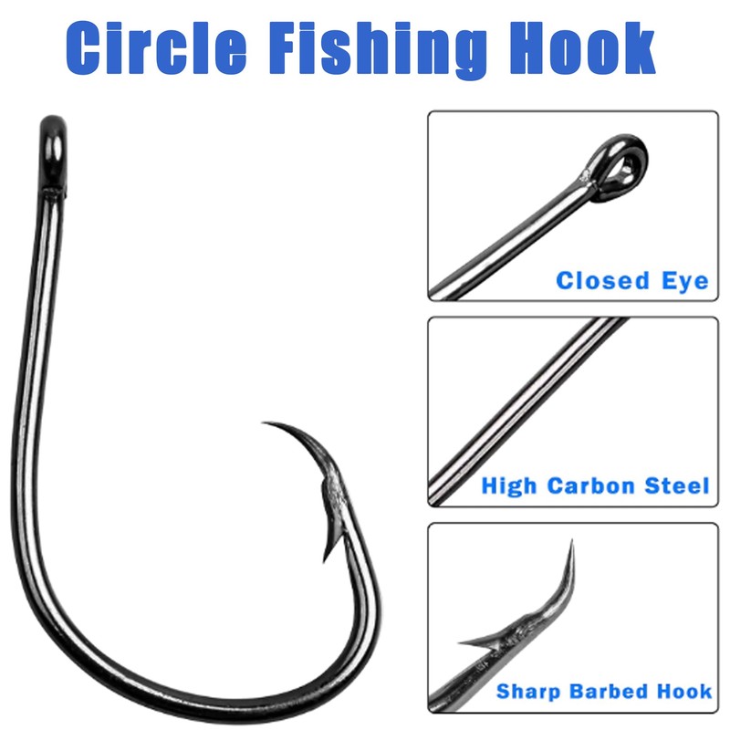 JSHANMEI Ultra Point Demon Circle Hooks 39951 Extra Strong Sharp
