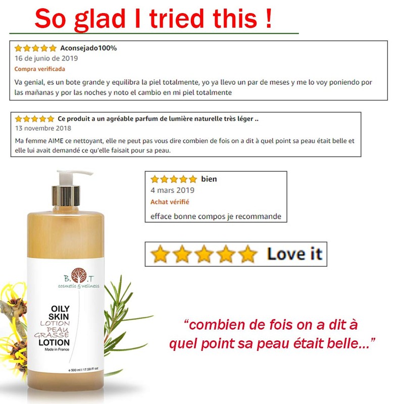 Cleansing Lotion Oily Skin with Witch Hazel and Rosemary Leaf