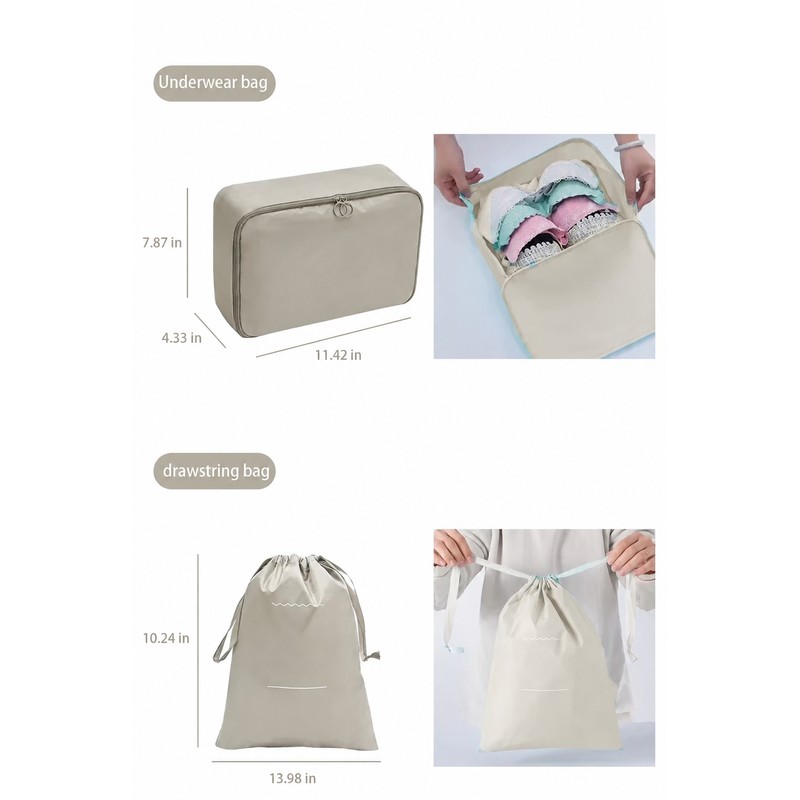 Travel Packing Cubes for Suitcase Organization – 7/10 Piece Storage