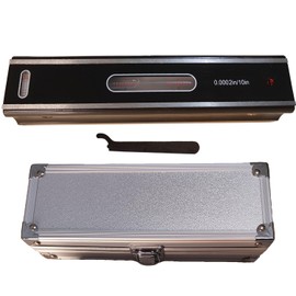 8'' Master Precision Level Metal Box 0.0002"/10" Accuracy Strip Level for Checking Straightness Parallelism Surface of Machine Tools Equipment Check Work of Machinists Toolmaker