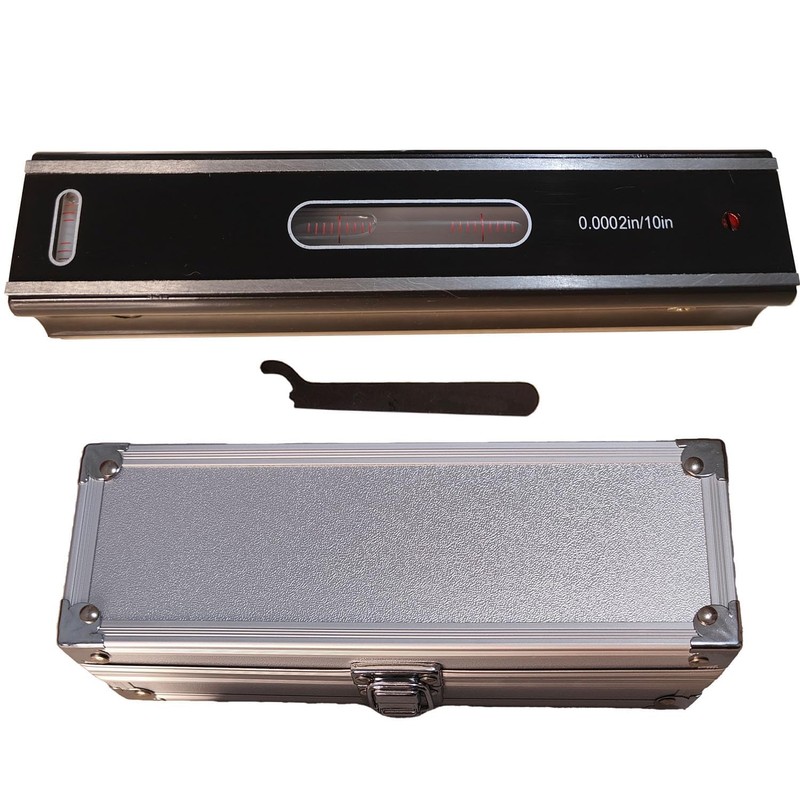 8'' Master Precision Level Metal Box 0.0002"/10" Accuracy Strip Level