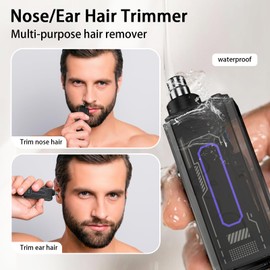 IMPORX Nose Hair Trimmer for Men and Women Rechargeable Professional Hair Removal Portable Travel Trimmer Stocking Stuffers for Men Gifts Idea Waterproof for Washable (1 Pack)