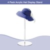 sourcing map Acrylic Hat Display Stand 4 Pack 12 Inch