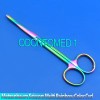 ODM Multi Titanium Color Rainbow Metzenbaum Scissors 5.5" Curved Stainless