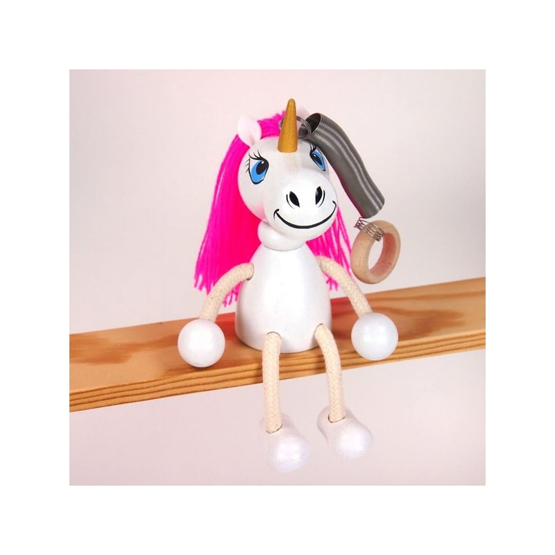 Schwingfigur Einhorn – Handgefertigte Dekoration aus Holz