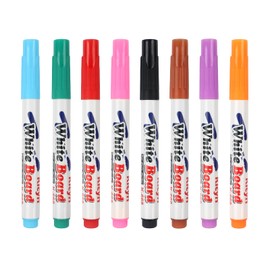 DumanAsen 8pcs Whiteboard Pens Markers, 8 Assorted Colors Dry Erase Markers, Fine Point Dry Erase Markers Perfect For Writing on Whiteboards, Dry Erase Boards