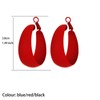 Red Hoop Earrings for Women Retro Red Earrings for Women