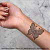 4 x 'Celtic Butterfly' Temporary Tattoos - Water Resistant, Skin-Safe,