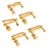 5PCS Violin Fine Tuner Golden Metal Glossy Surface Violin Fine