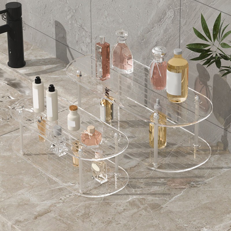 Makeup Organizer for Vanity 2 Tier Bathroom Counter Organizer Multi