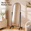 Arched Full Length Mirror with Wheels 65" x 24", Adjustable