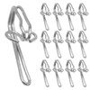 Heavy Duty Curtain Hooks,100 PCS Metal Curtain Header Tape Drapery