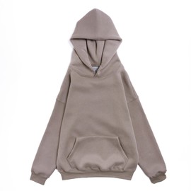 RIFLESSI Men's Women's Premium Heavyweight Cotton Fleece 2 Piece Hoodie Pullover Jogger Sweatsuit Tracksuit Set (Khaki, L)