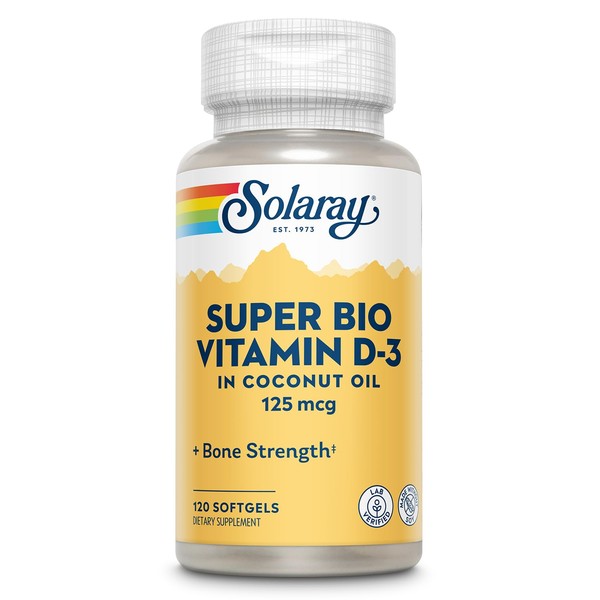 SOLARAY Solaray Super Bio Vitamin D3 in Coconut Oil -