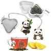 2PCS Loose Tea Infuser, Stainless Steel Heart Shaped Tea strainers