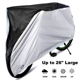 TSUINZ Motorcycle Cover Bike Waterproof Outdoor Rain Dust Sun UV Scooter Protector 26‘’