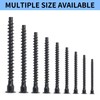M7 x 50mm Confirmat Screws Black 20 PCs, Hex Socket