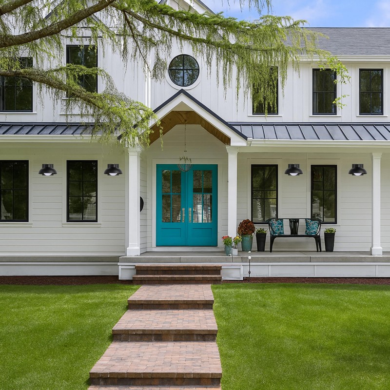 SendaLife Black Exterior Light Fixtures, 2 Pack Dusk to Dawn