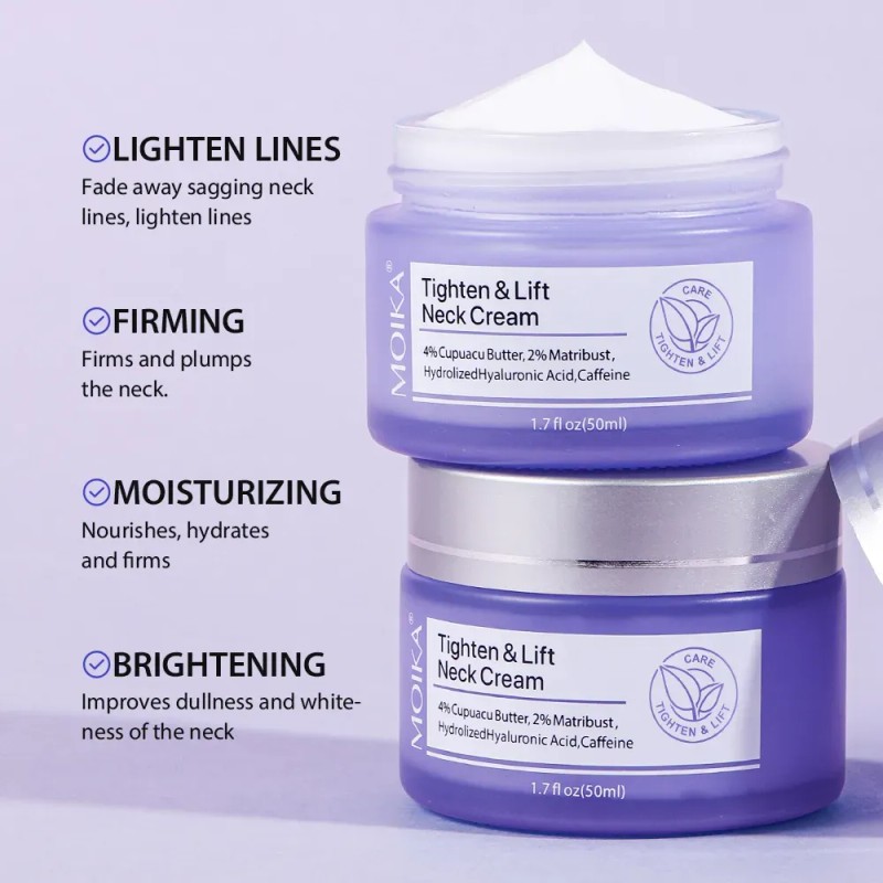 Crema Reafirmante Antiarrugas, Hidratante, Tensa El Cuello