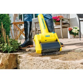 GLORIA Stone Brush Medium, Accessories for MultiBrush and PowerBrush, Cleaning Paving Stones and Stone Slabs, Hard Nylon Brush, 10 cm Diameter, 16.5 cm Width