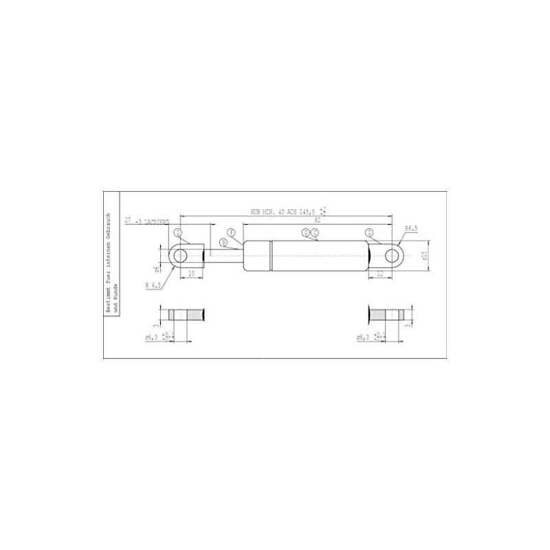 Stabilus Lift-O-Mat 340000619 Gas Spring 094307
