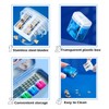 DOETYD 4pcs Pencil Sharpener 4 Color Dual Holes Manual Sharpener