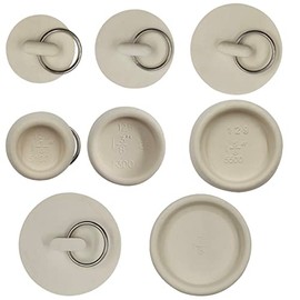 DanziX Juego de Tapones de bañera de 8 Piezas, Tapón de Goma de 4 tamaños con Anillo para Colgar para bañera, Cocina y baño (Negro)