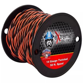 eXtreme 14 Gauge Twisted Wire Electric Dog Fence Wiring -  50' and 100' - 50 Feet